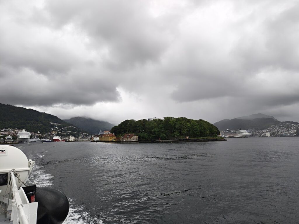 Pohled zpět na Bergen