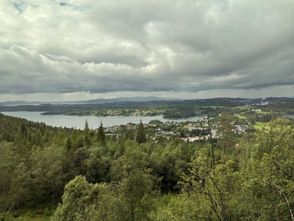 Výhled z busu na Lysefjord